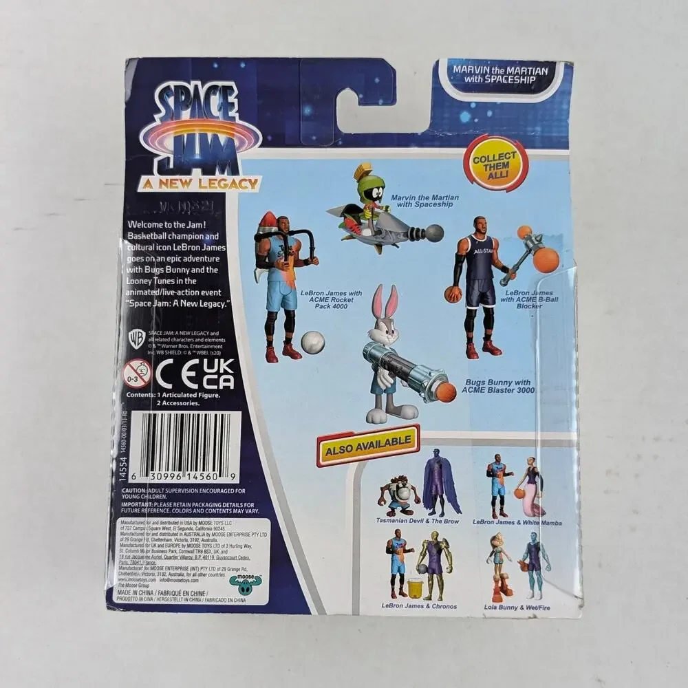 Space Jam A New Legacy Marvin the Martian with Spaceship Figure Sealed Toy